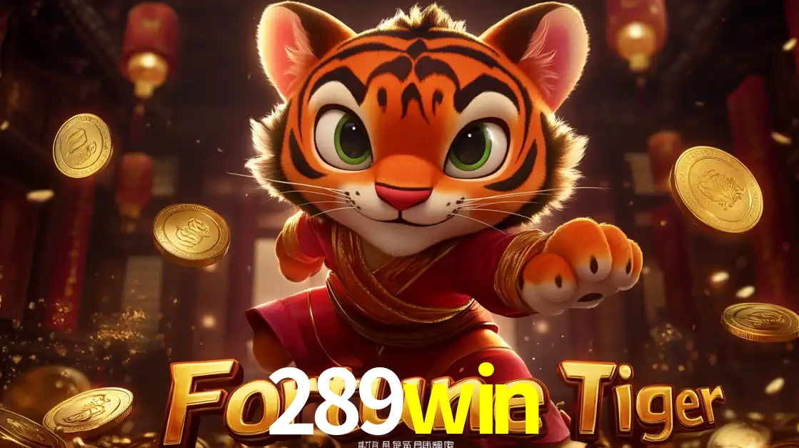 O carismático mascote do jogo de slot Fortune Tiger, um tigre fofo em pose de artes marciais, pronto para trazer sorte e multiplicadores de ganhos no cassino online 289win.